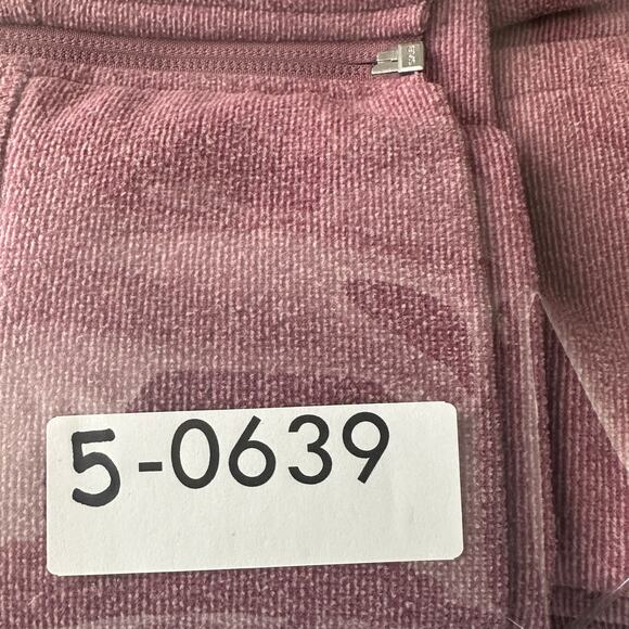 Adidas Golf Heather Fleece Jacket Large Blush Pink Full Zip Outdoors Gorpcore - Picture 8 of 8